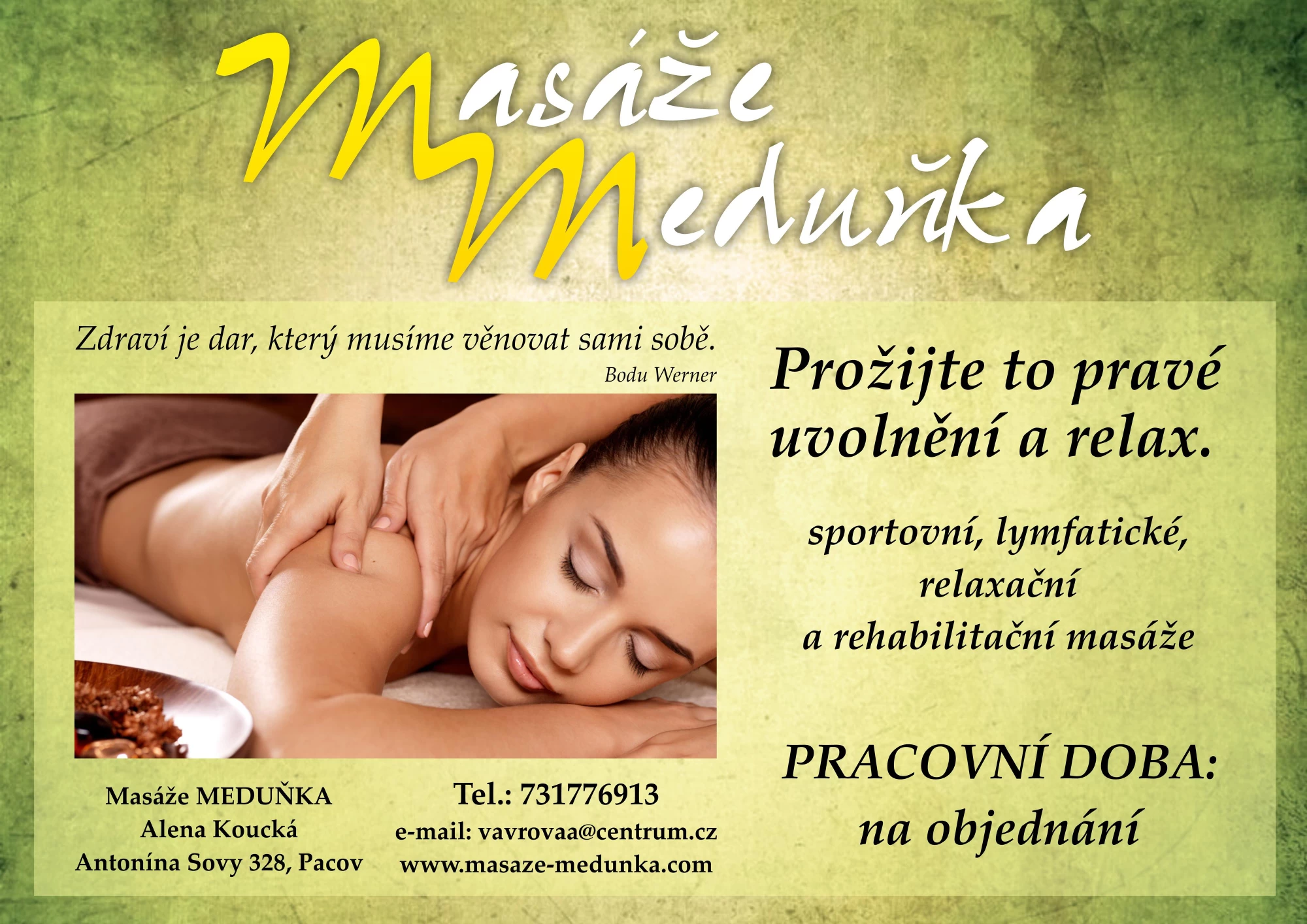 Masáže MEDUŇKA - obrázek 2