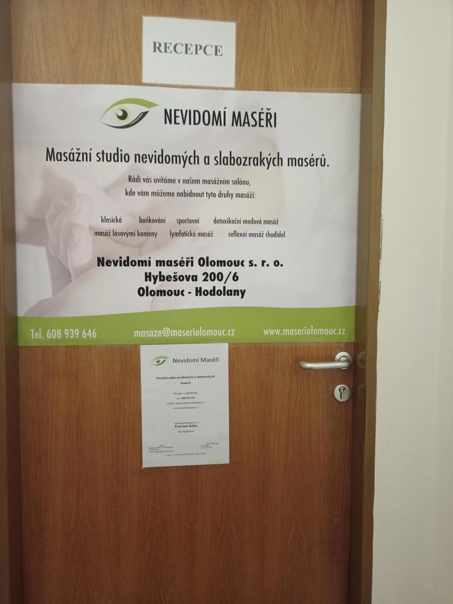 Nevidomí maséři Olomouc s.r.o. - obrázek 2